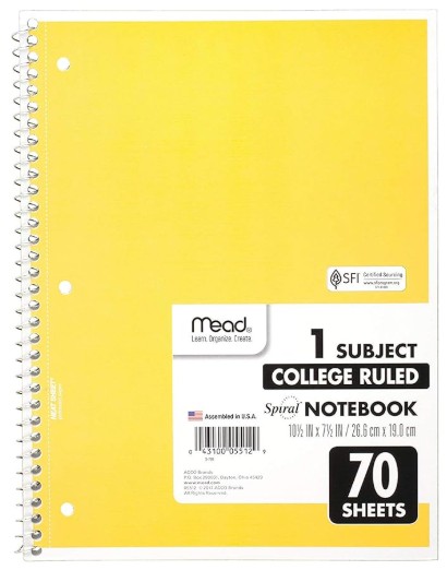 Spiral NB CR 1 Sub 10.5x8 70sh