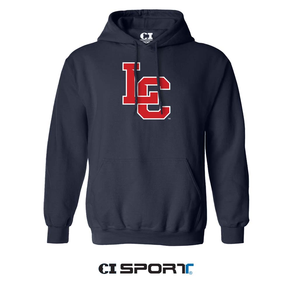 LC State Embroidered Applique Hooded Sweatshirt