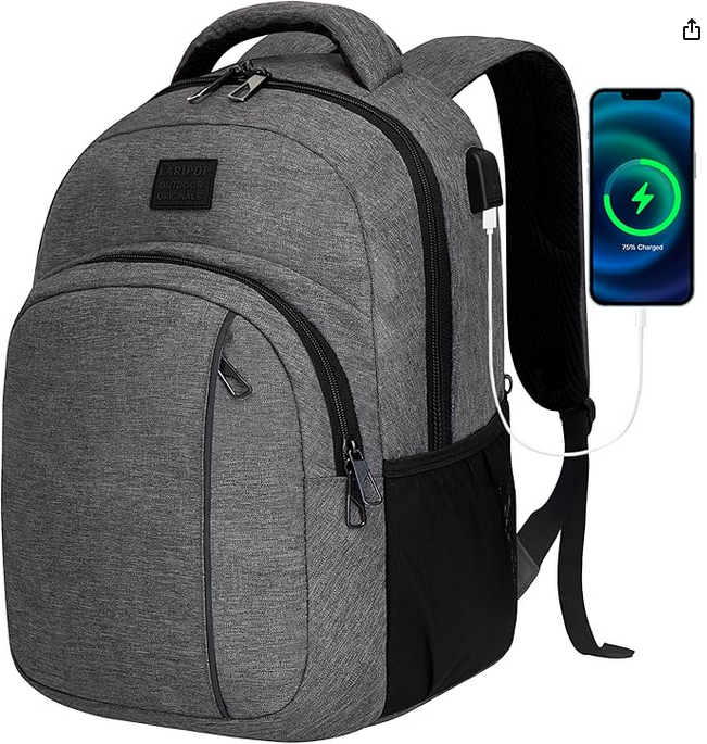 Charcoal Laptop Backpack