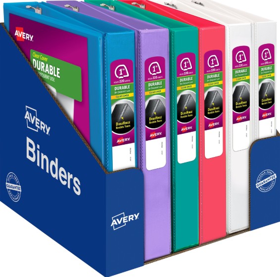 1" Durable View Binder