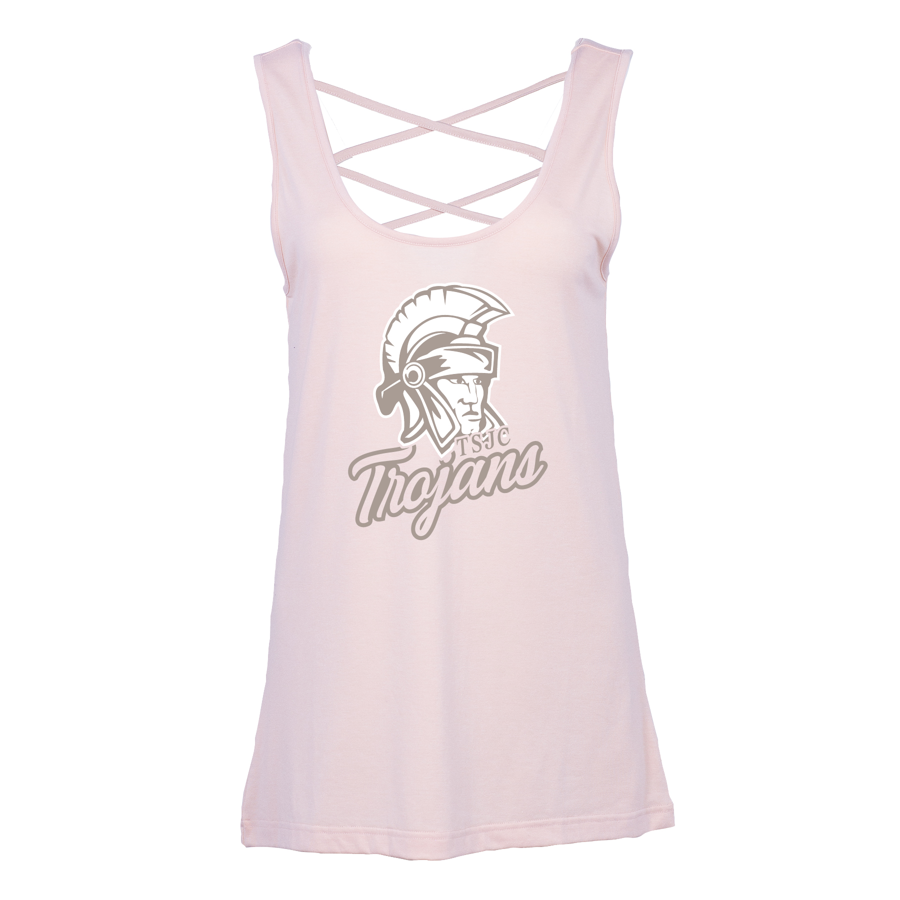 Vintage Blush Criss Cross Tank