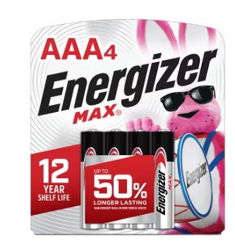 Energizer Battery AAA 4ct