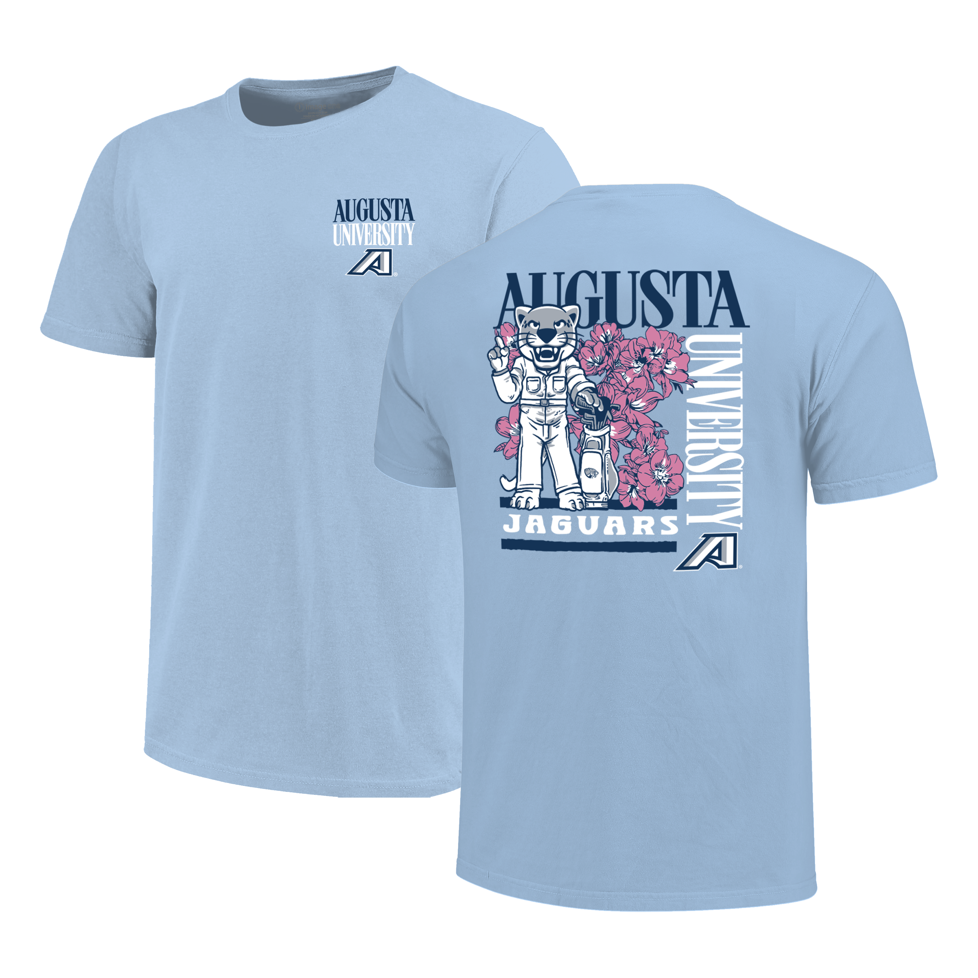 Augusta University Jaguars Golf Course Mascot Tshirt