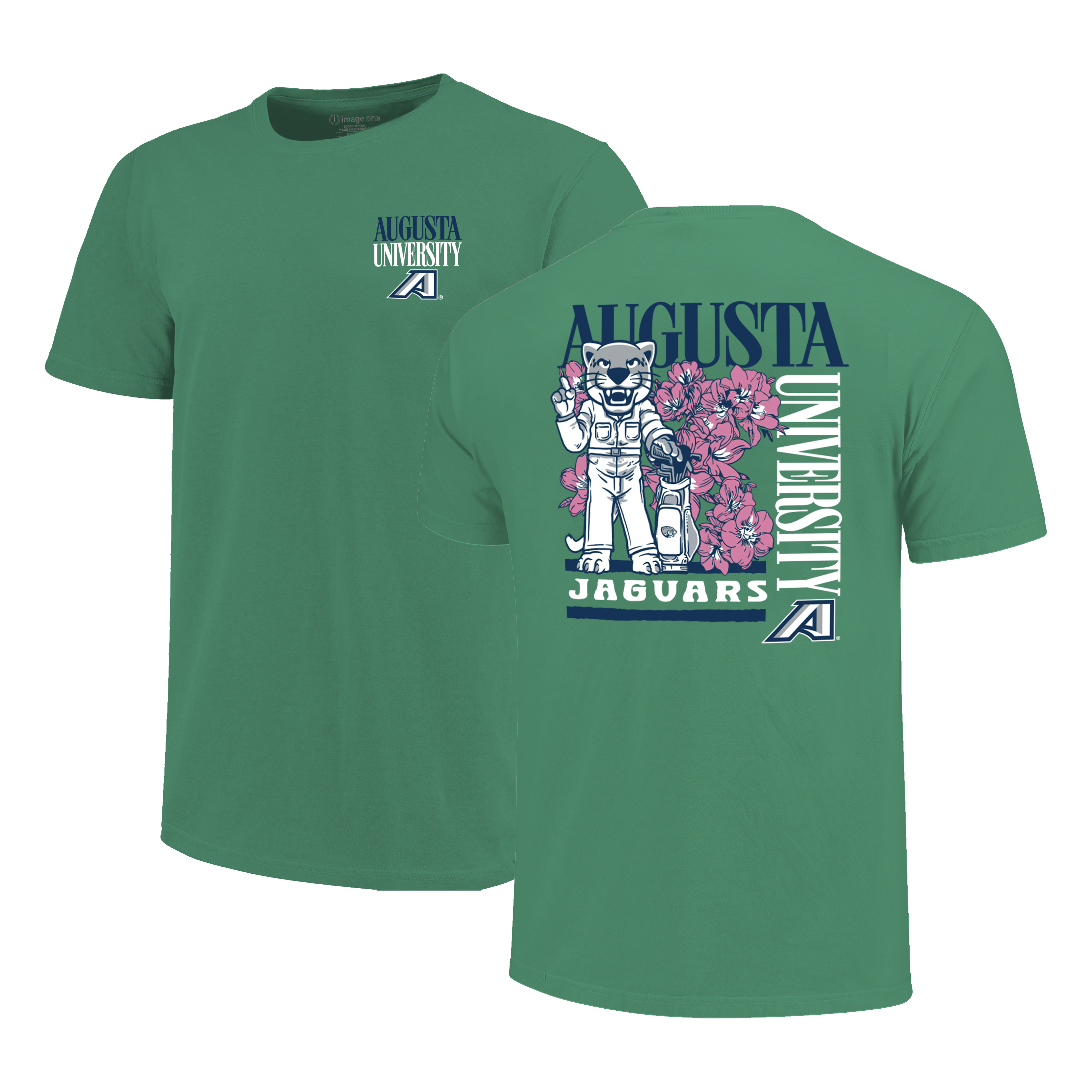 Augusta University Jaguars Golf Course Mascot Tshirt