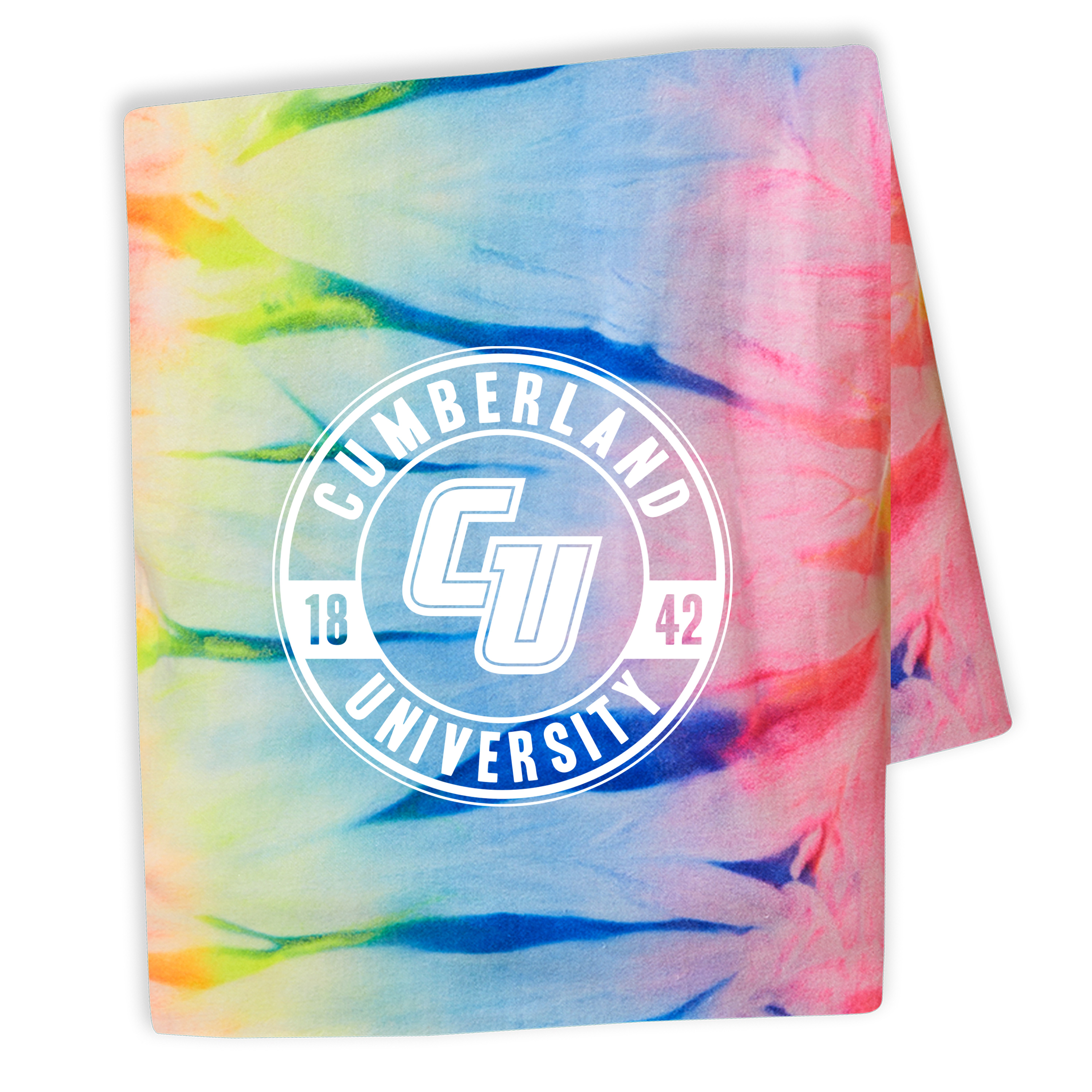 CU Logo Tie Dye Sweatshirt Blanket