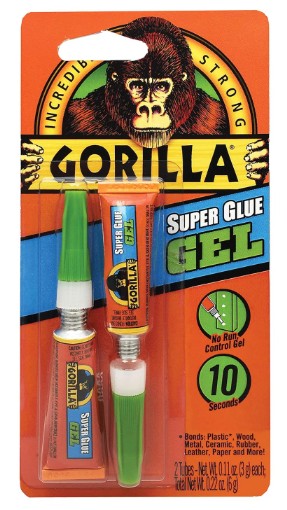 Gorilla Glue Super Glue Gel Tube 3g 2ct