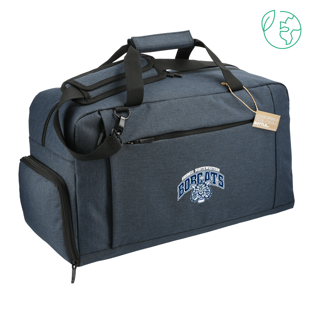 Georgia Northwestern Tech Aft Recycled PET 21 Inch Navy Duffel Georgia Northwestern Bobcats Arched