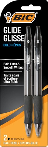 Glide Velocity Retractable Pen 2Pack