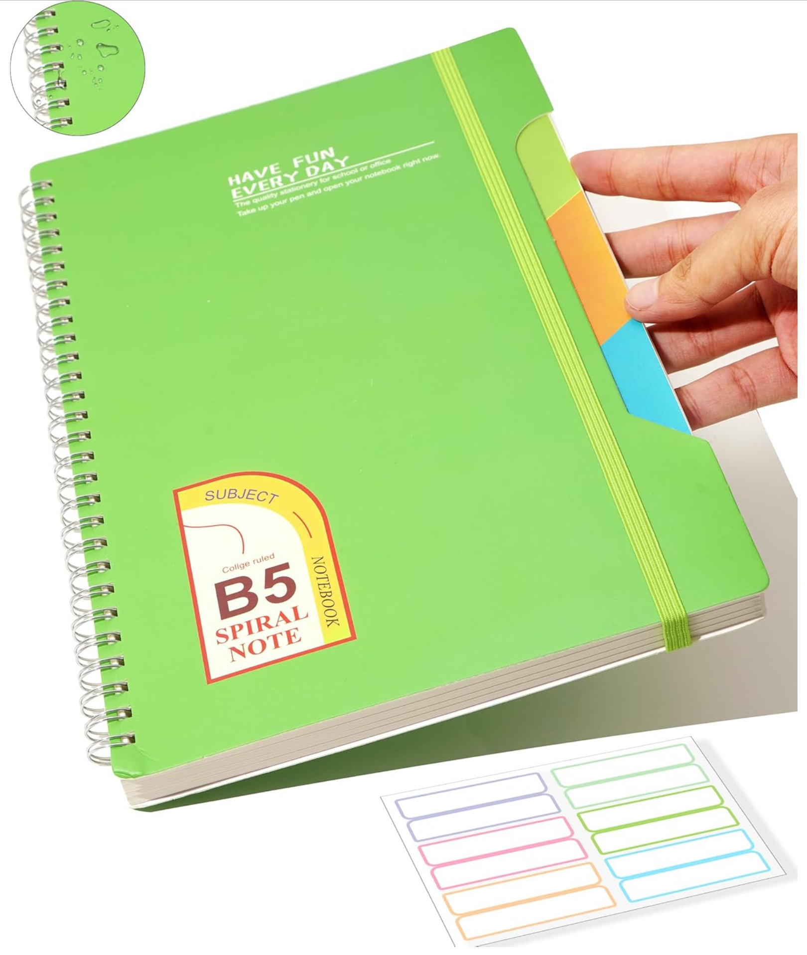 Hardcover Spiral 8.5x11 Lined Notebook