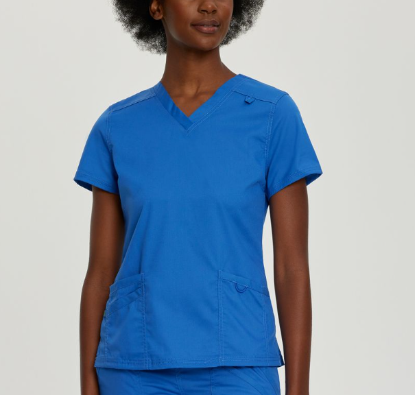 Womens Landau Proflex Scrub top 3-Pocket V-neck Scrub Top
