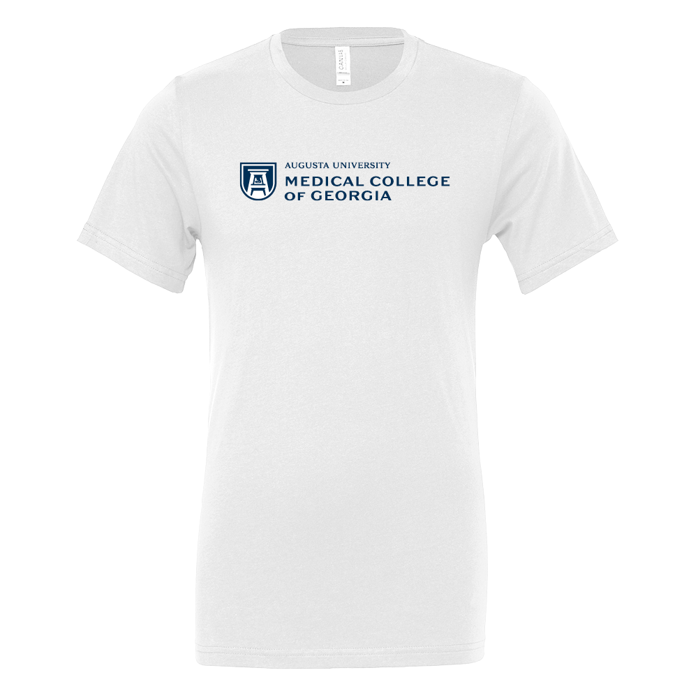 Augusta Jaguars Bella + Canvas White Jersey Cotton T Shirt Medical College of Georgia