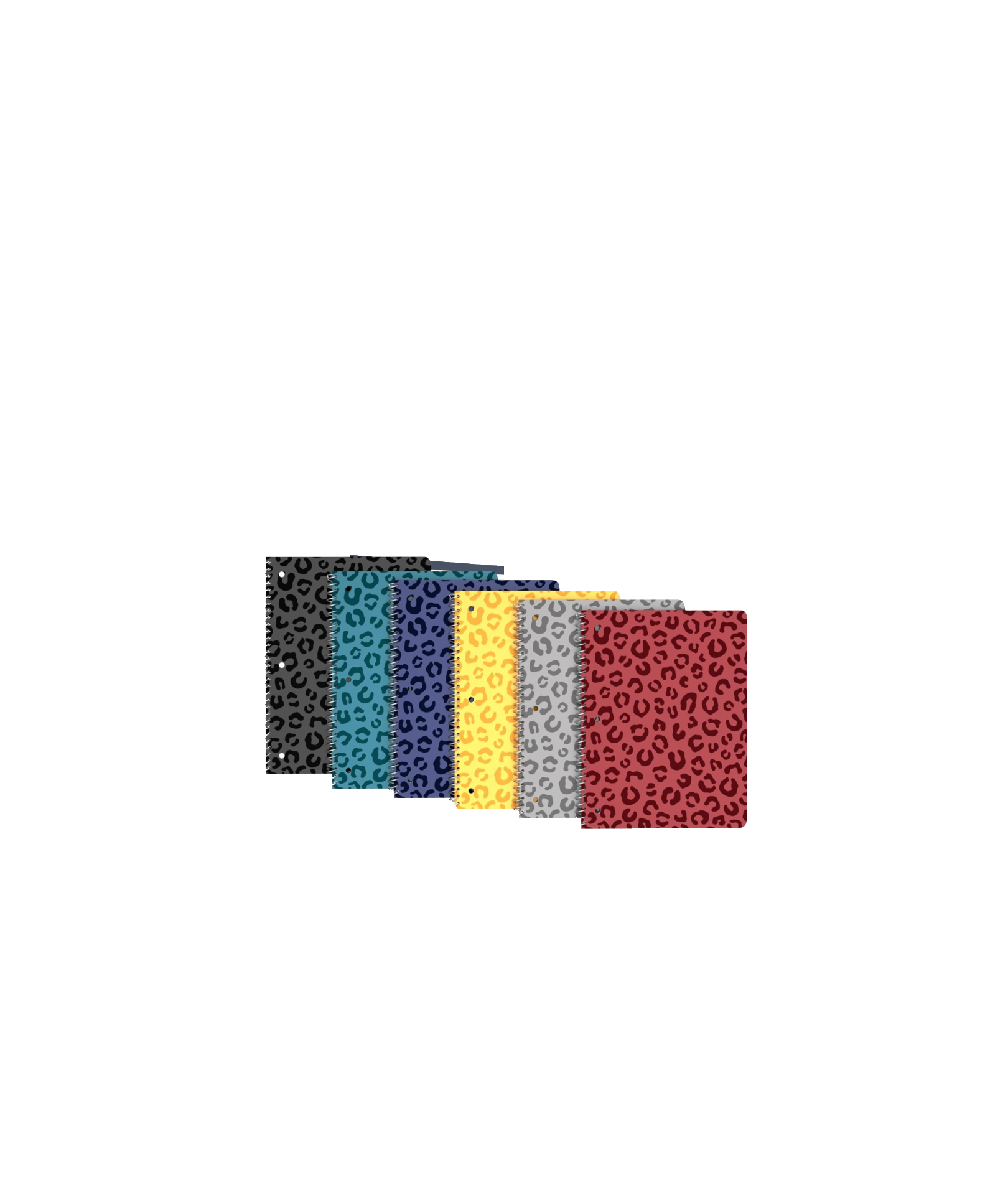 Leopard Print 1 Subject Spiral Notebook
