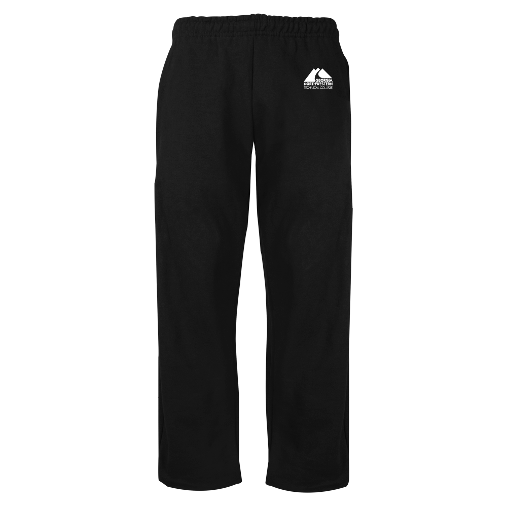 Georgia Northwestern Tech Black Fleece Open Bottom Pant GNTC Primary Mark