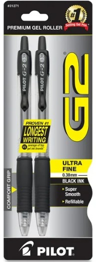 Pilot G2 Ultrafine Blk Pen