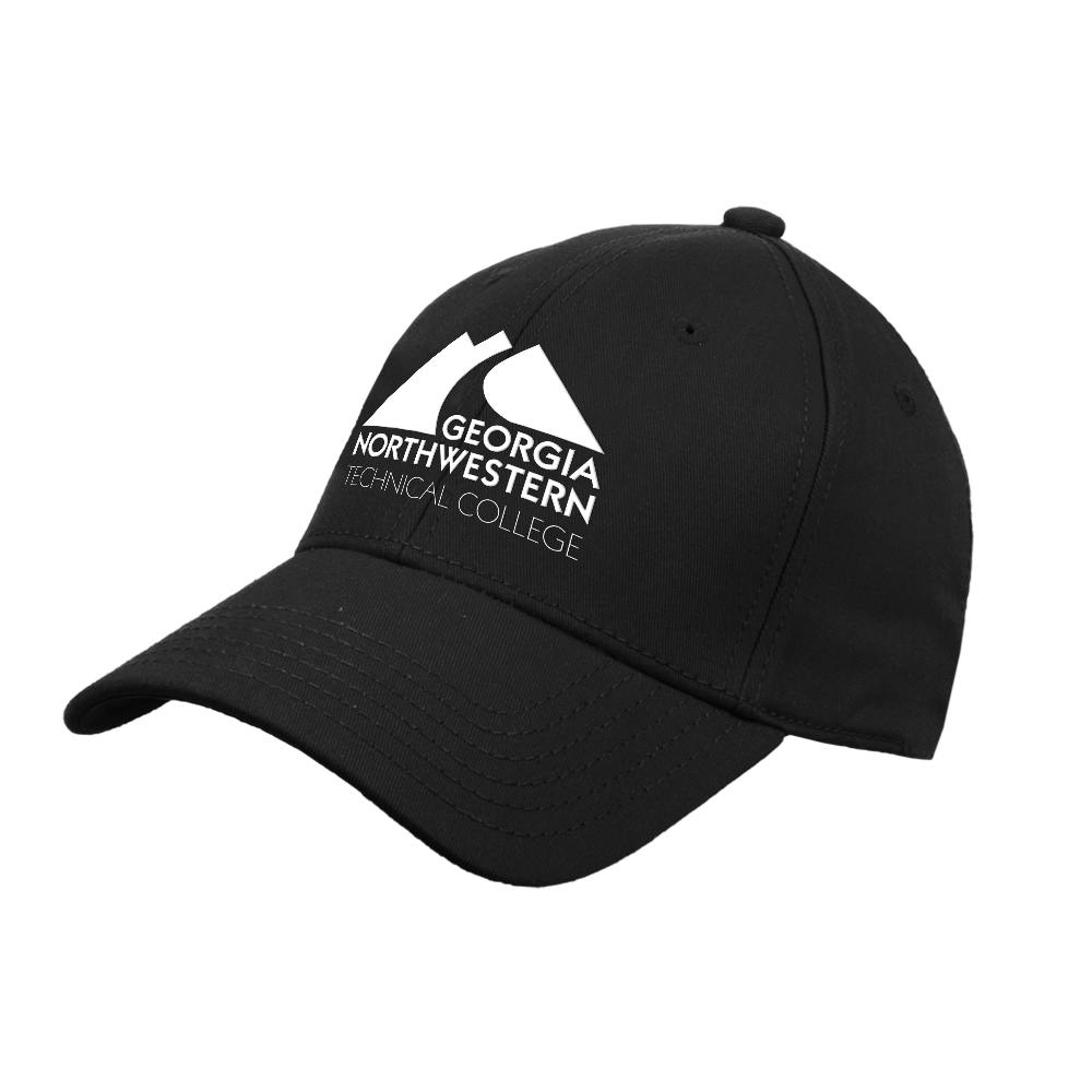 Georgia Northwestern Tech Black Structured Adjustable Pro Style Hat GNTC Primary Mark