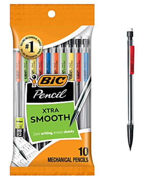 Pencil Mechanical Bic Colorful 7mm 10/cd