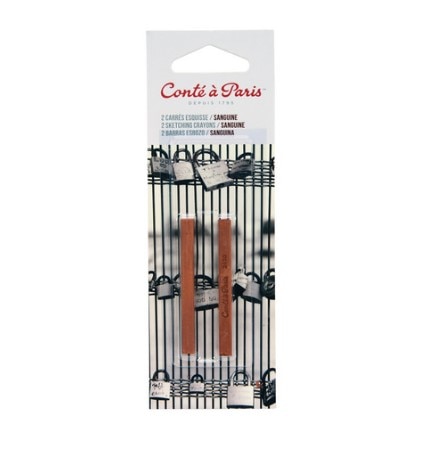 Conté à Paris Sketching Crayons 2pk- Sanguine