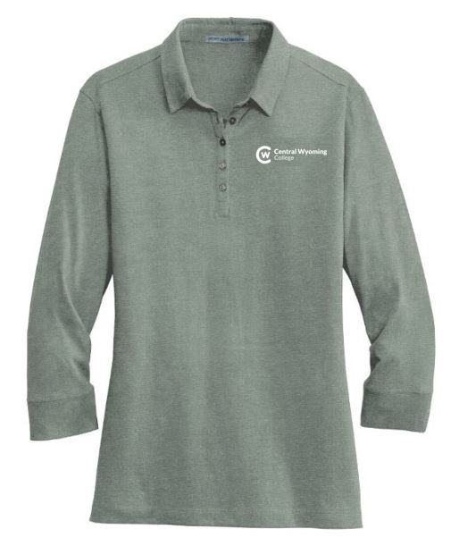 Women's 3/4 Sleeve Cotton Polo