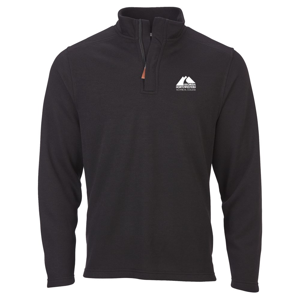 Georgia Northwestern Tech Boxercraft Black Sullivan 1/4 Zip GNTC Primary Mark