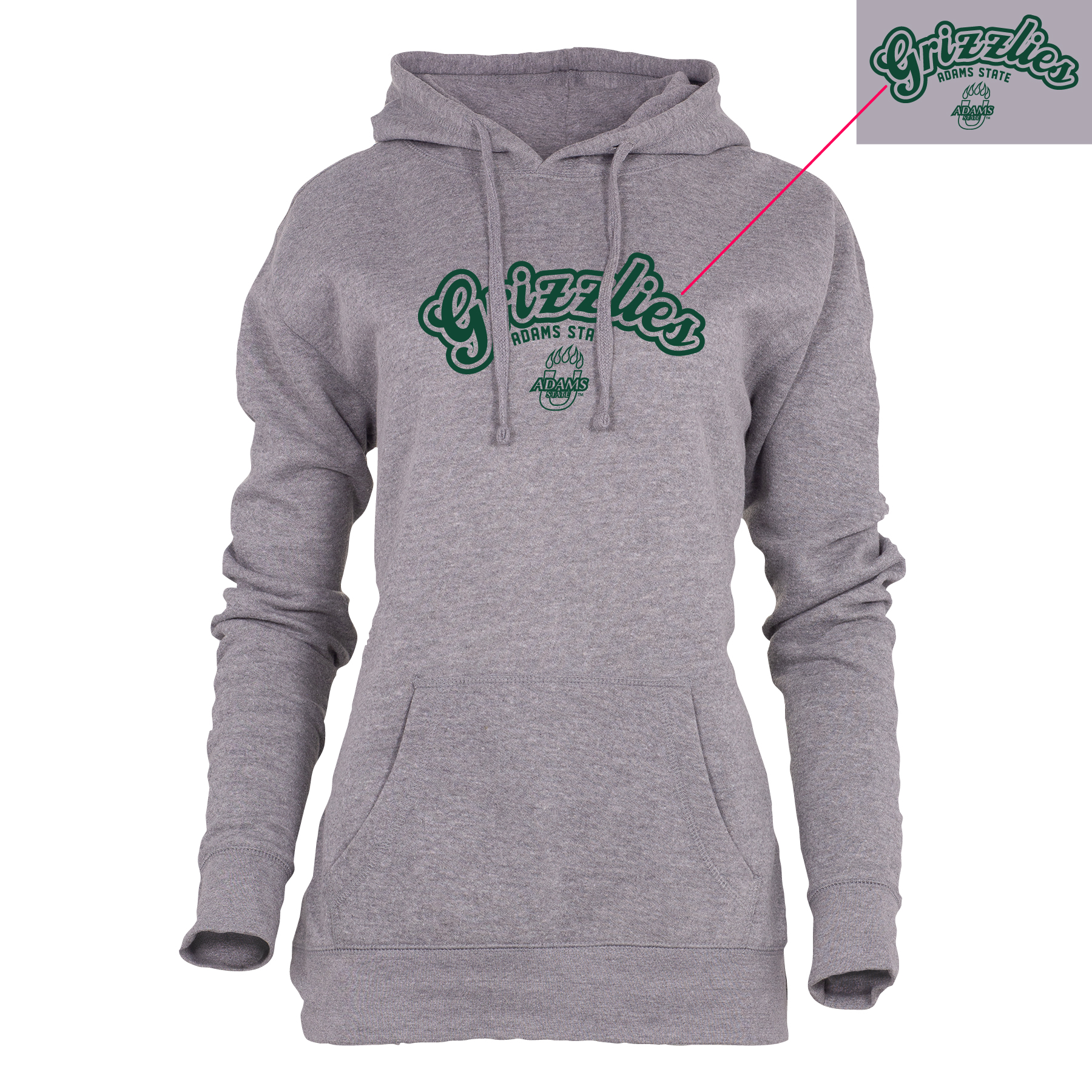 Adams State Ladies Grizzlies Benchmark Spirt Hoodie