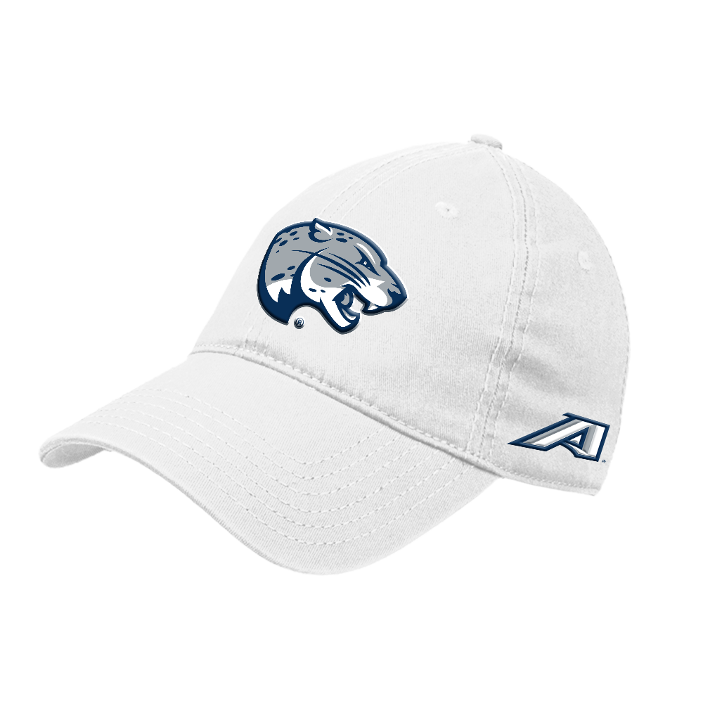 Augusta Jaguars White Unstructured Adjustable Low Profile Hat- Jaguar Head