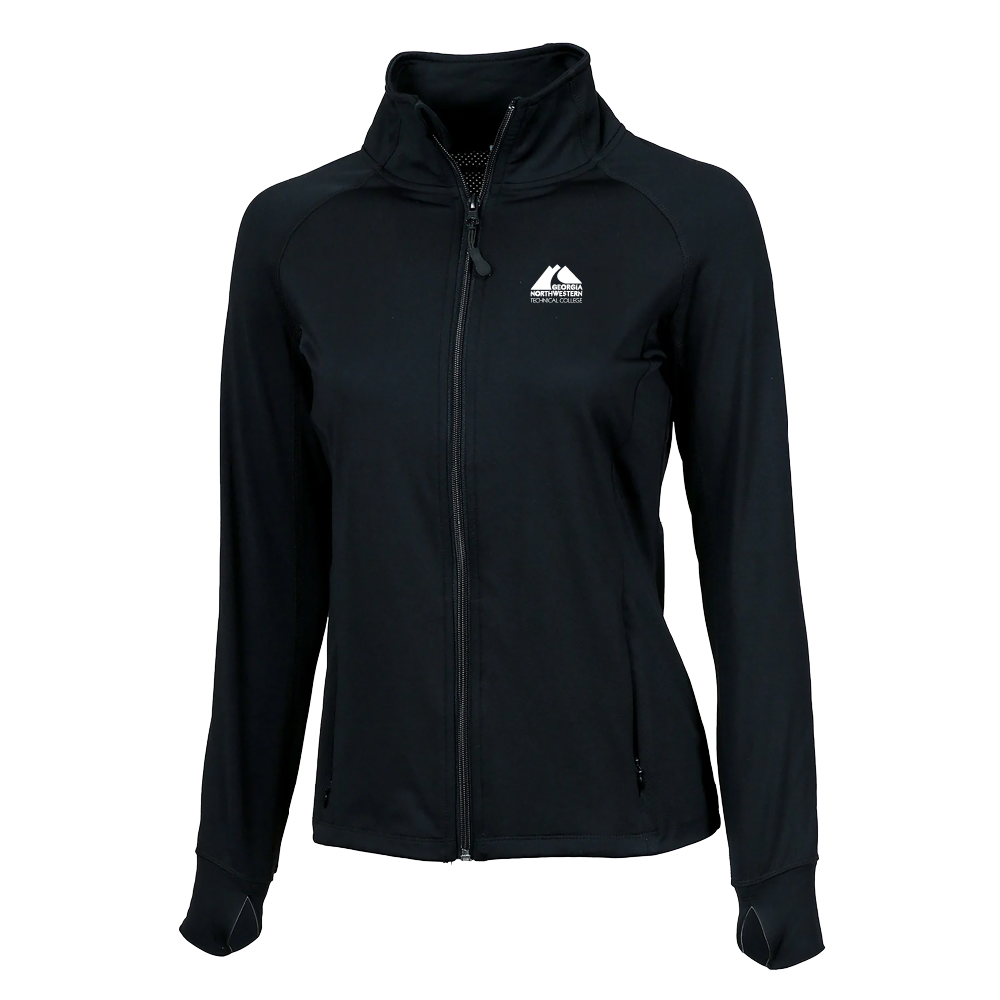 Georgia Northwestern Tech Boxercraft Womens Black Studio Jacket GNTC Primary Mark