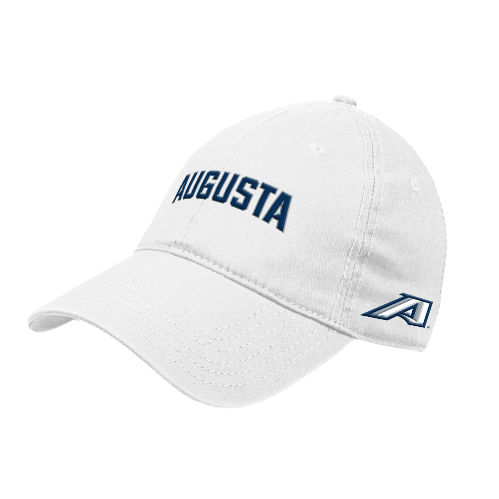 Augusta Jaguars White Unstructured Adjustable Low Profile Hat- Augusta