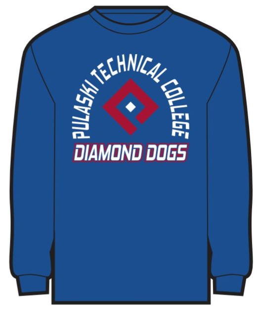Pulaski Technical College Diamond Dog Elder Long Sleeve