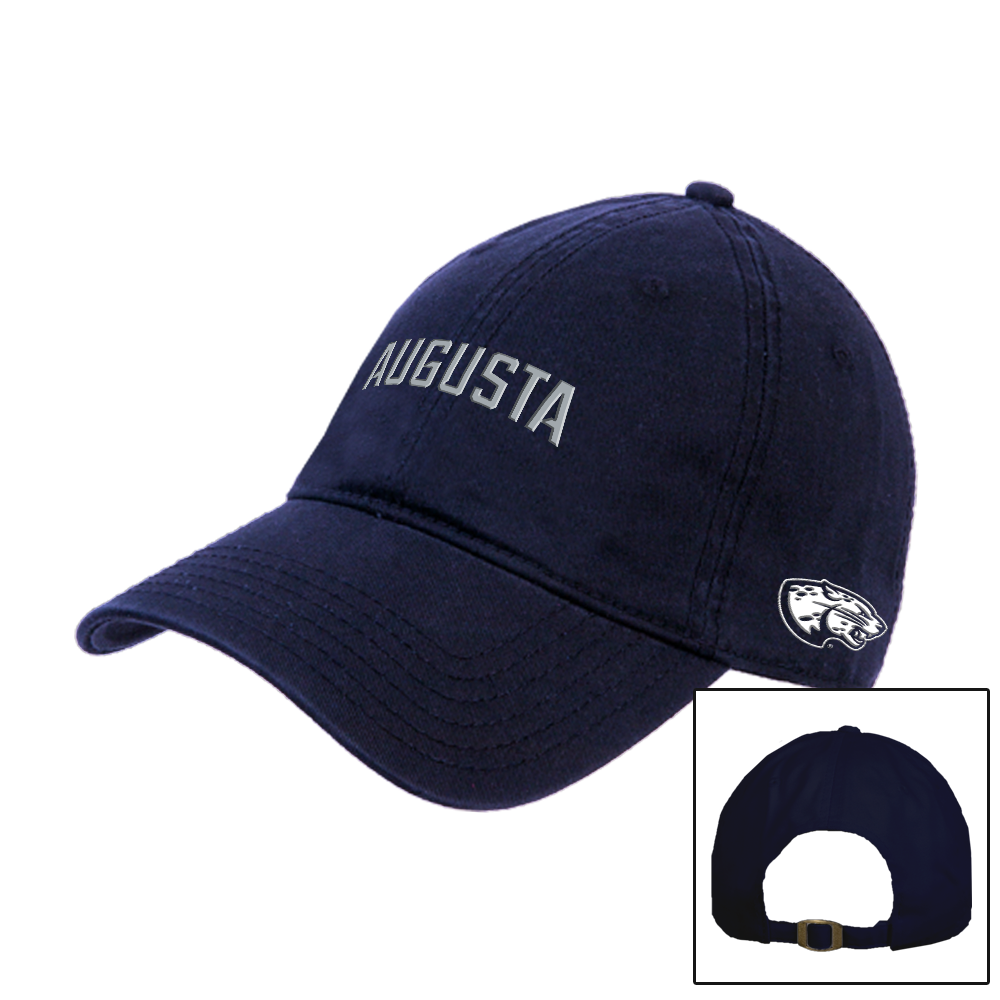 Augusta Jaguars Navy Unstructured Adjustable Low Profile Hat- Augusta