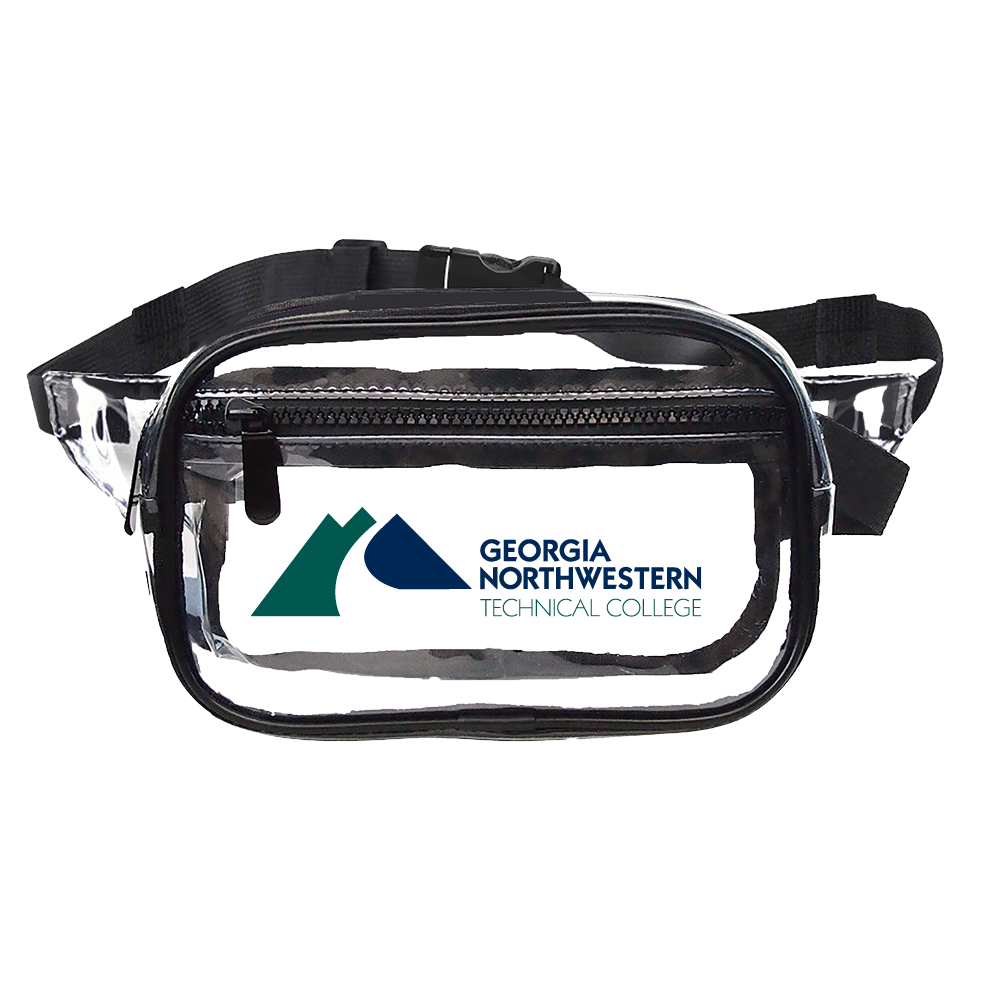 Georgia Northwestern Tech Clear Fanny Pack GNTC Horizontal Mark