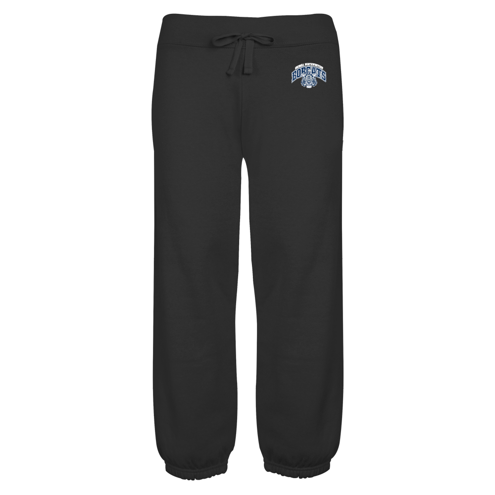 Georgia Northwestern Tech ENZA Womens Black Banded Fleece Capri Georgia Northwestern Bobcats Arched