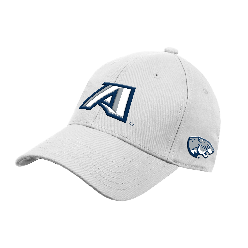 Augusta Jaguars White Structured Adjustable Pro Style Hat- Victory A
