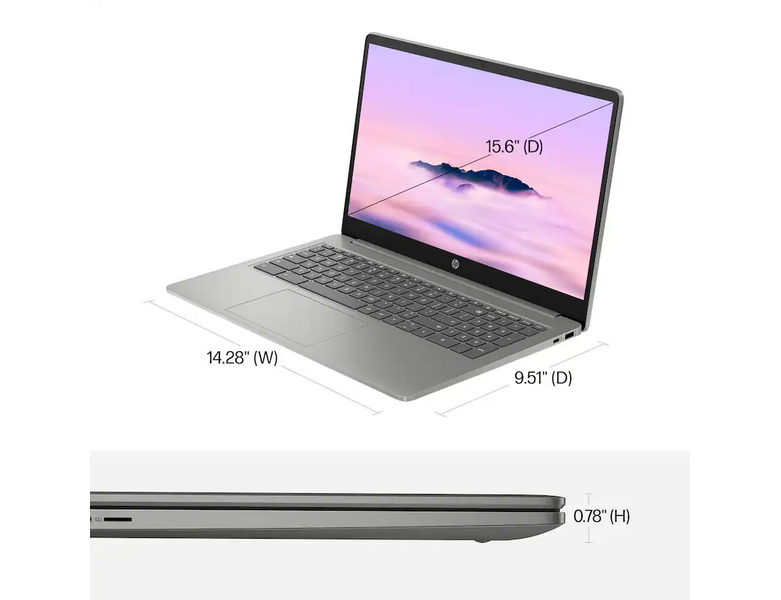 HP - 15.6" Full HD Chromebook Plus Laptop with Google AI
