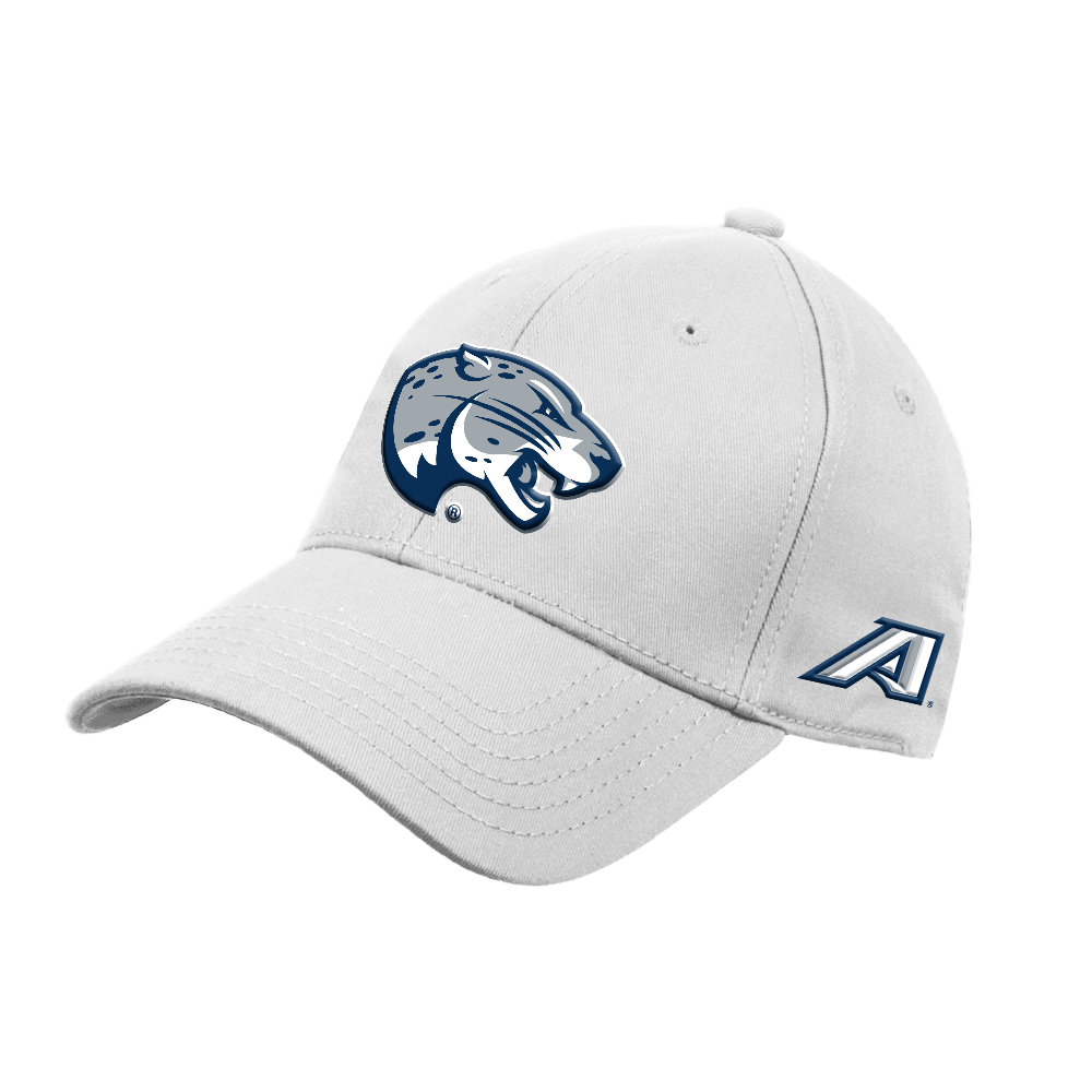 Augusta Jaguars White Structured Adjustable Pro Style Hat- Jaguar Head