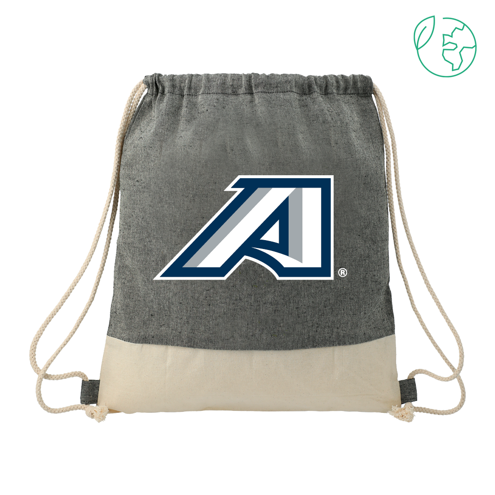Augusta Jaguars Split Recycled Cotton Natural/Black Drawstring Bag- Victory A