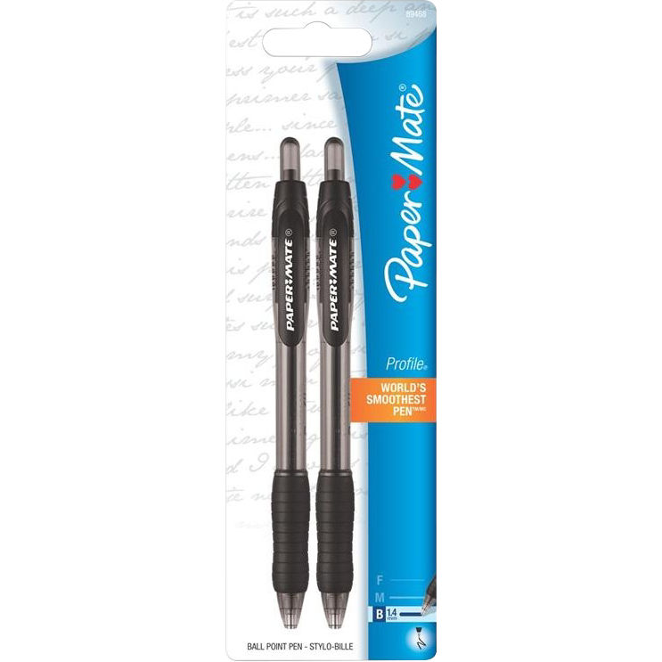 PaperMate Profile Retractable Ballpoint Pen - Black