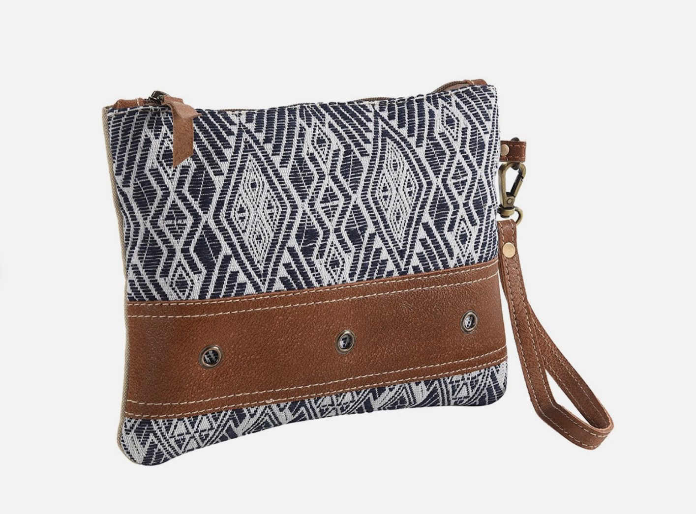 Upcycled Canvas and Leather Bag