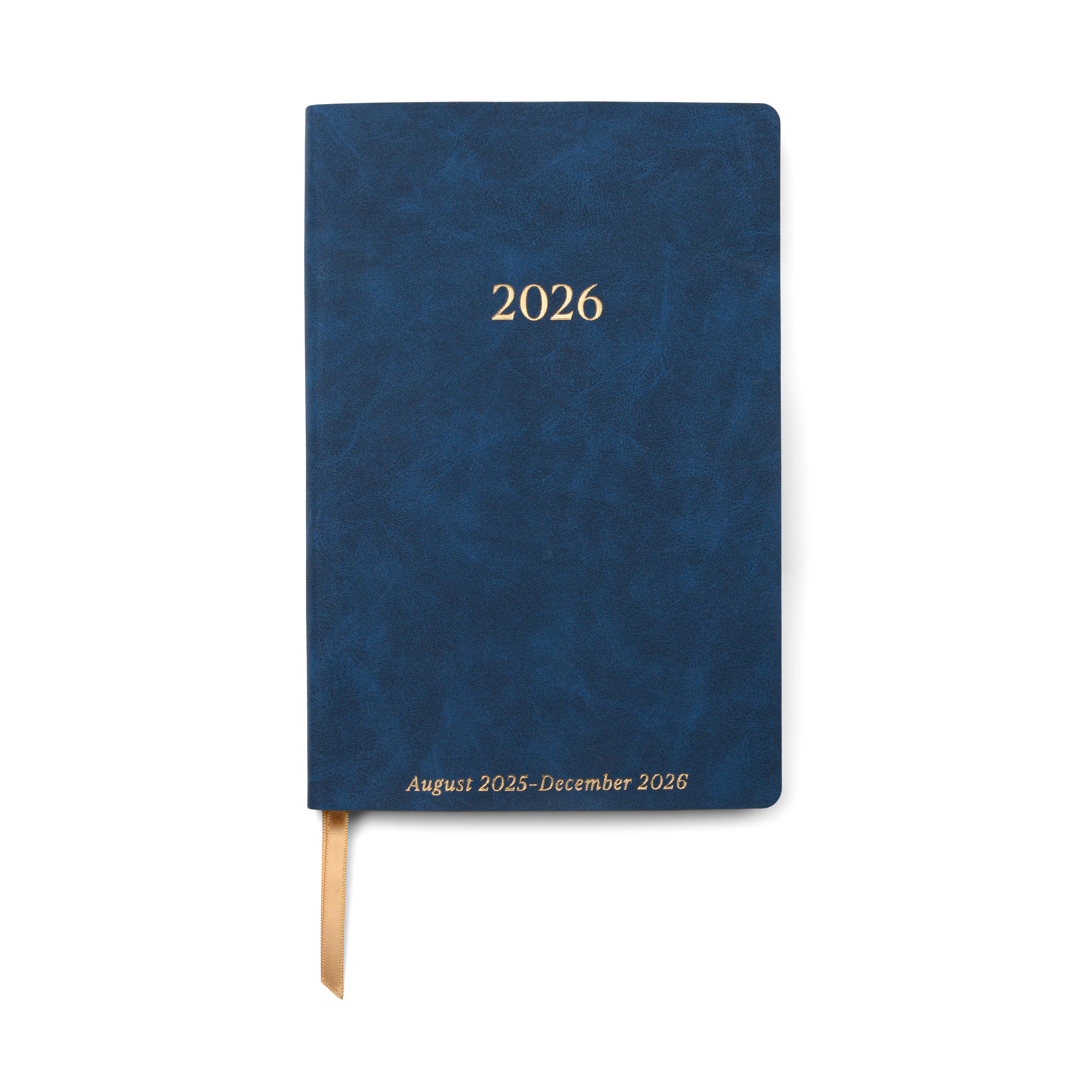 Designworks Ink 2025-2026 Navy Faux Suede Planner