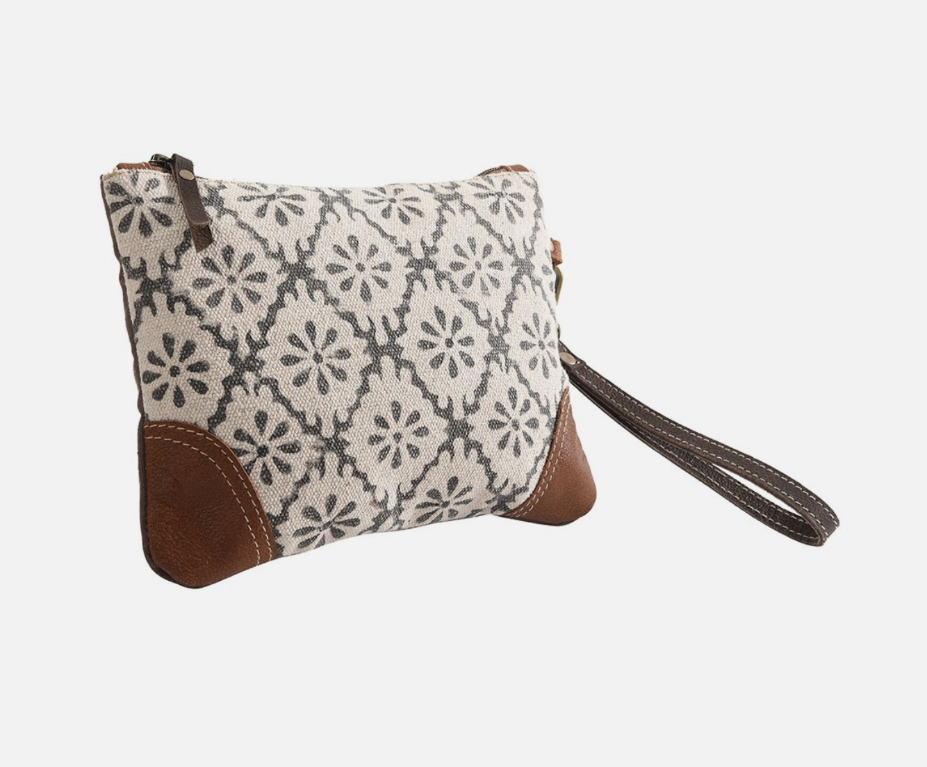 Upcycled Canvas and Leather Bag
