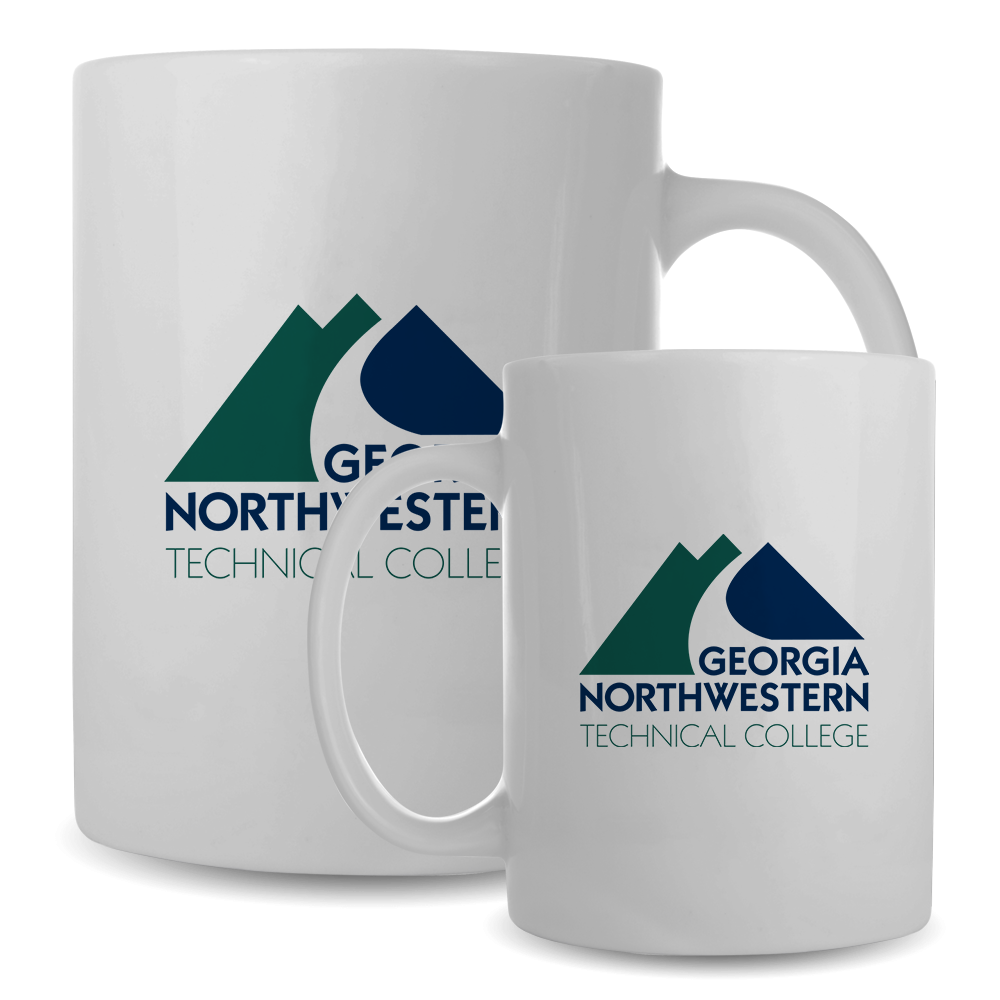 Georgia Northwestern Tech Full Color White Mug 15oz GNTC Primary Mark