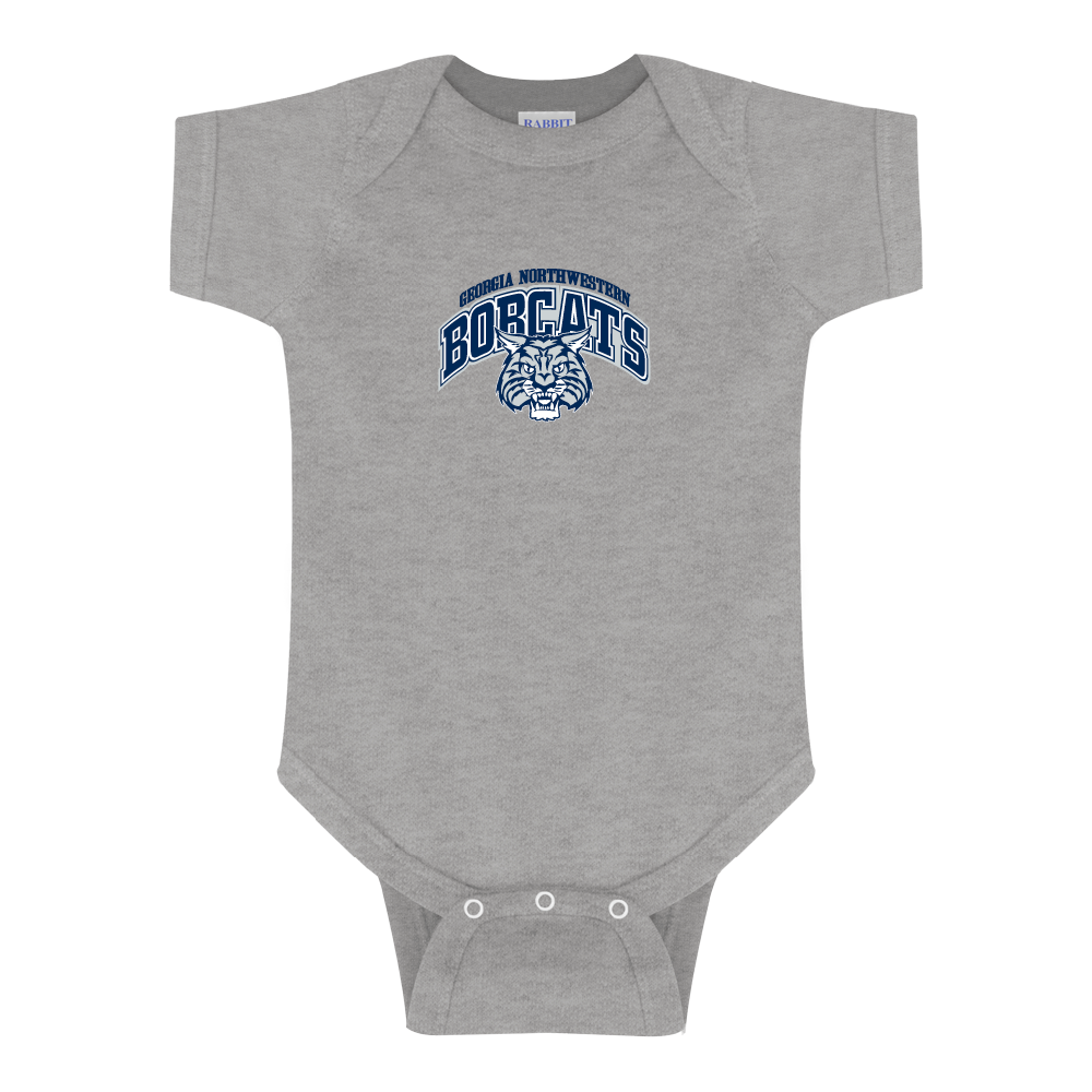 Georgia Northwestern Tech Grey Infant Onesie Georgia Northwestern Bobcats Arched