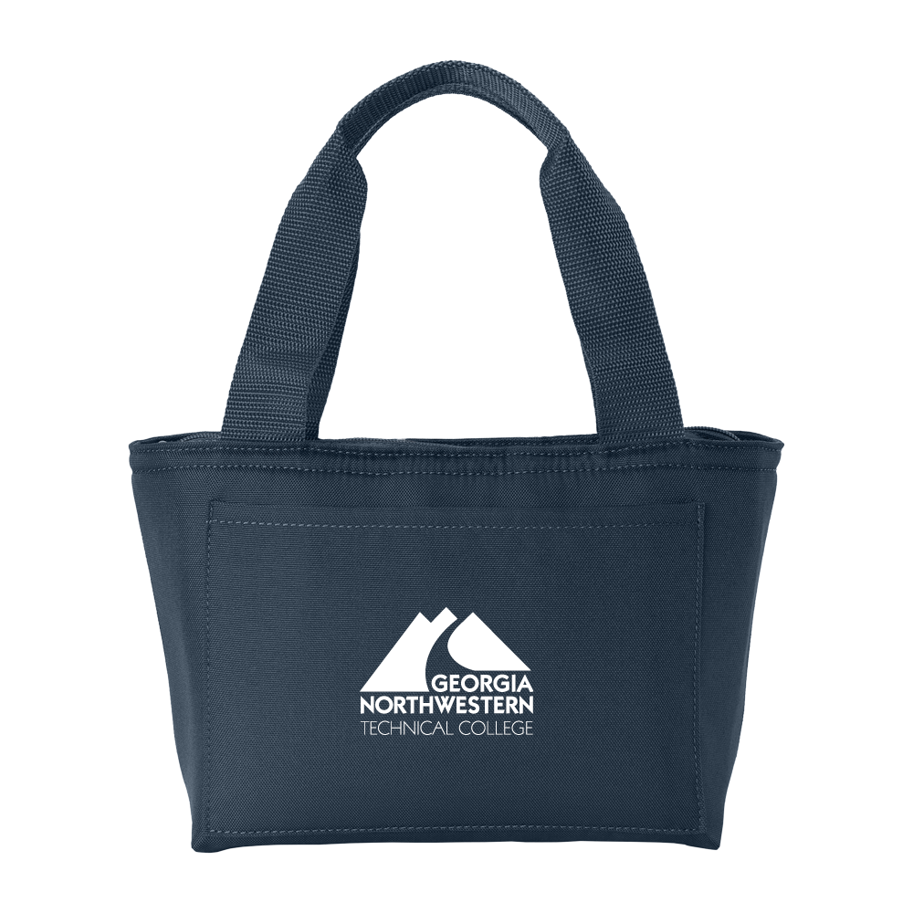 Georgia Northwestern Tech Insulated Navy Lunch Tote GNTC Primary Mark