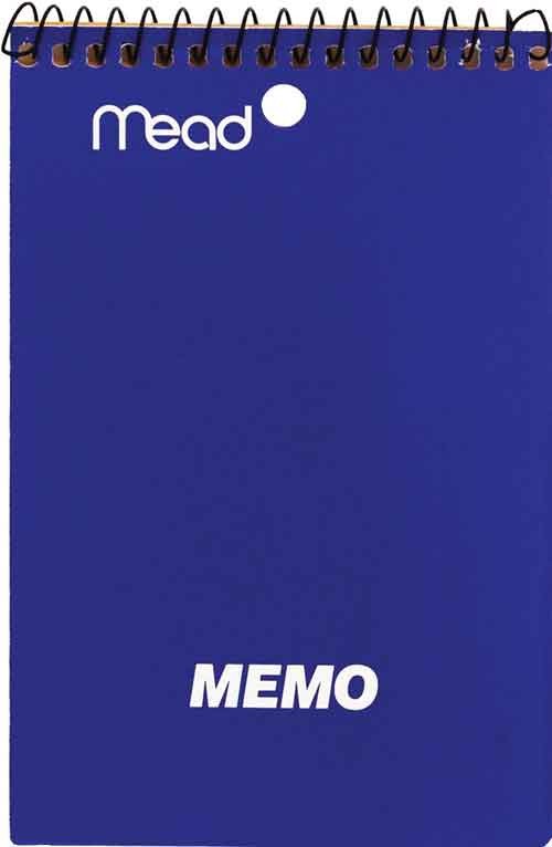 Memo Book, Mead Spiral