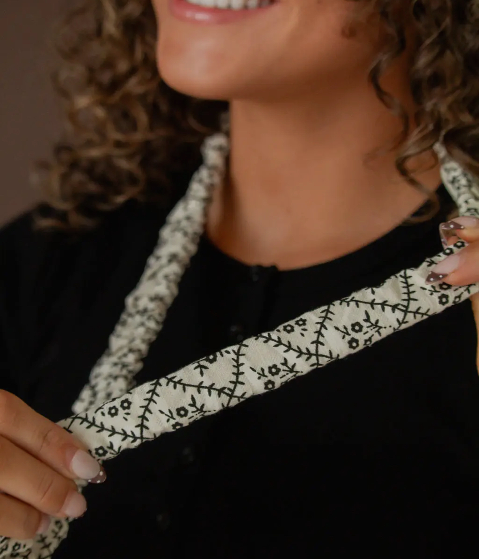 Scrunchie Style Lanyard with Clip