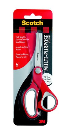 Scotch Multi-Purpose Scissors, 6"