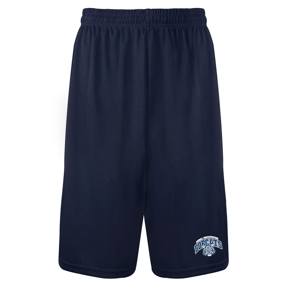 Georgia Northwestern Tech Navy Performance Classic 9 Inch Short Georgia Northwestern Bobcats Arched