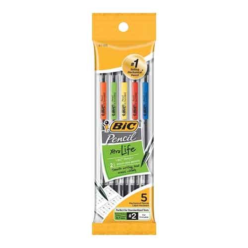 Bic 0.7 mm Refillable Mechanical Pencil (5-Pack)