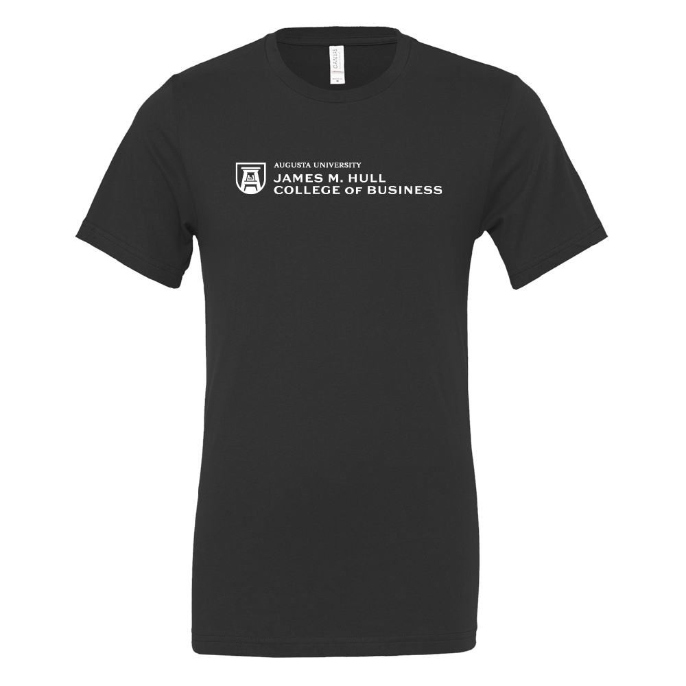 Augusta Bella + Canvas Black Jersey Cotton Tshirt- College of Business