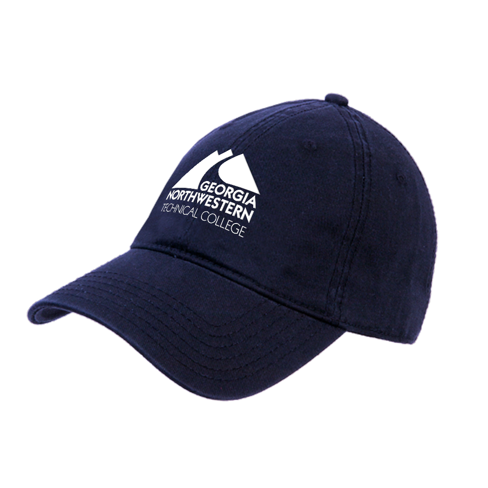 Georgia Northwestern Tech Navy Unstructured Adjustable Low Profile Hat GNTC Primary Mark