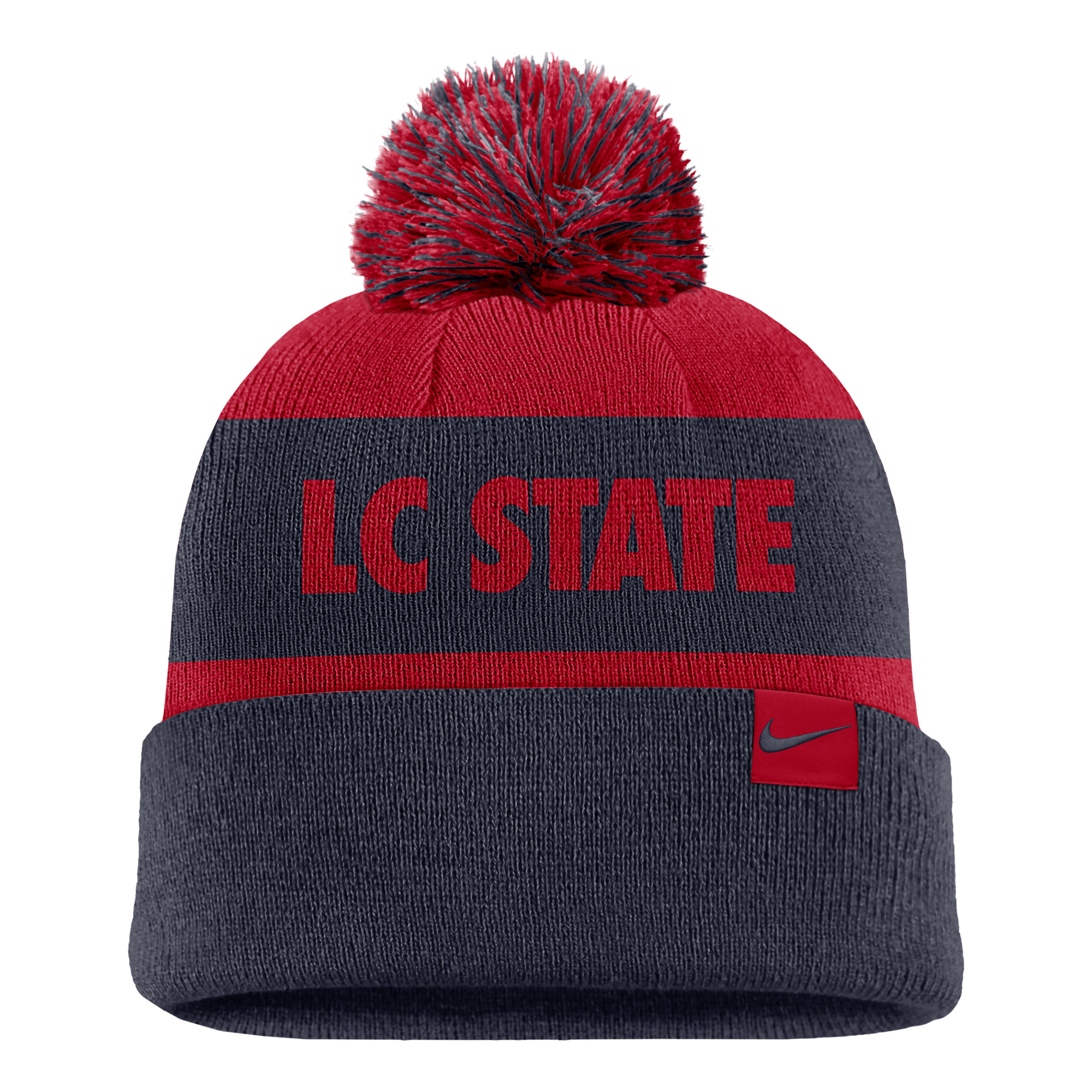 LC State Warriors Nike Peak Stripe Knit Hat